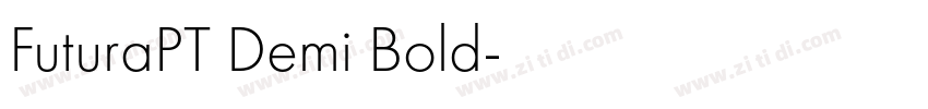 FuturaPT Demi Bold字体转换